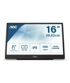 AOC 16T2 monitor touch screen 39,6 cm (15.6') 1920 x 1080 Pixel Multi-touch Nero