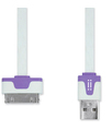 Cavo Flat Dock/USB - Bianco e Viola - Aiino