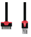 Cavo Flat Dock/USB - Nero e Rosso - Aiino